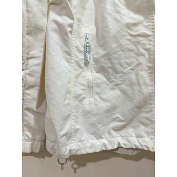 Land's End Rain Jacket Windbreaker White Size S 6-8 - Picture 13 of 14
